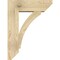 Ekena Millwork Thorton Slat Rough Sawn Bracket w/ Offset Brace, Douglas Fir, 8"W x 24"D x 32"H BKT0806X24X32THR06RDF - alternate 2